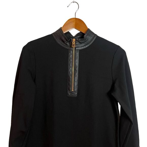 Sail to sable black long sleeve 1/4 zip dress - Picture 2 of 7